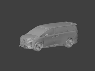 BYD DENZA D9 electric Low-poly 3D model