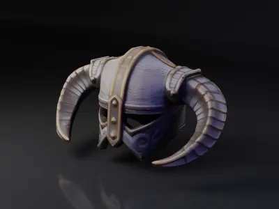 SKYRIM Dragonborn Iron Helmet Free 3D model