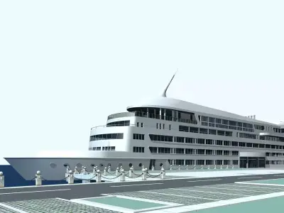 Wharf 002 3D model