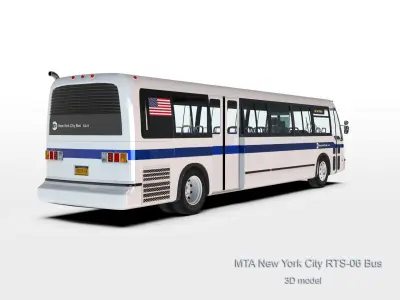 MTA New York City RTS-06 Bus 3D model