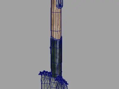 Shovel Low-poly 3D model purchase
