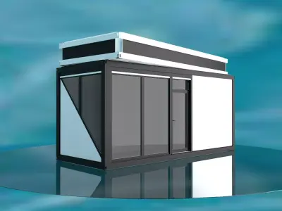 Modular office 15m2 3D model purchase