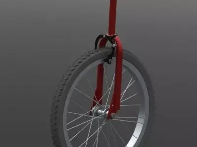 Cycle wheel assembly Free 3D model