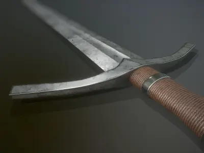 Crusader Longsword Low-poly 3D model purchase