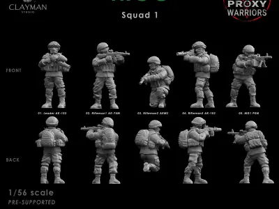 IRGC Squad 1 1 56 scale 3D print model