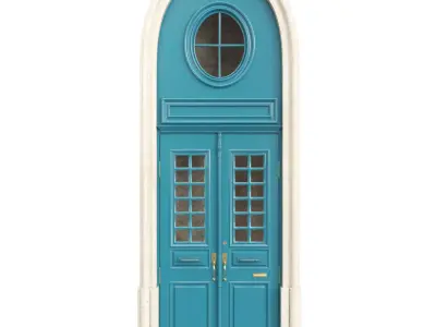 Entrance classic door 110 3D model