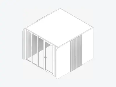 Booth - Simplicity - Meeting Room Low-poly 3D model
