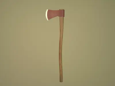 Work Axe Low-poly 3D model