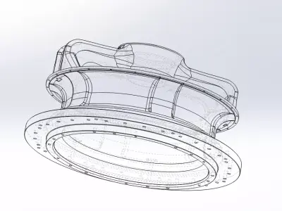 Sandvik Svedala cone crusher upper shell Free 3D model