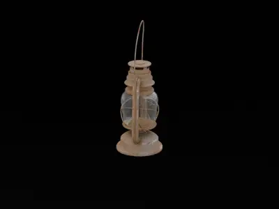 Vintage Lantern Low-poly 3D model