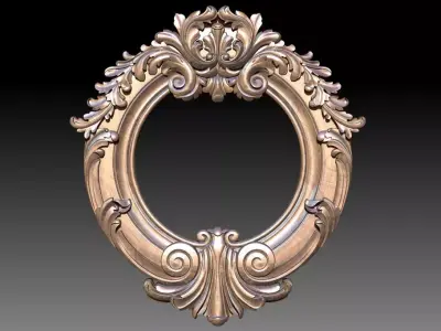 Mirror frame 3d - CNC machine - 3D CNC 3D print model