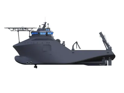 ANCHOR HANDLING TUG SUPPLY VESSEL SHIPMODEL RC 3D print model
