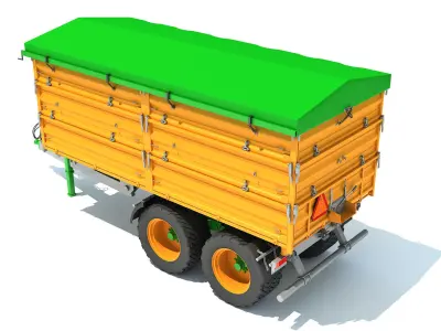 Farm Tipping Trailer 3D model