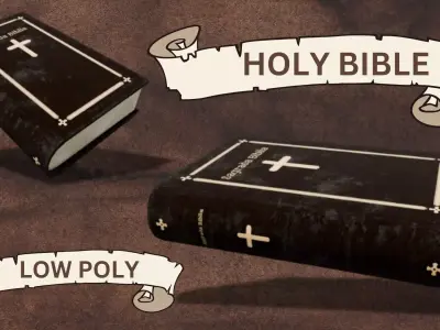  Holy Bible 3D Model  Low-poly 3D model