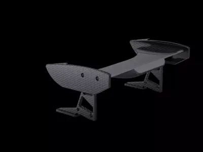 Spoiler mini pack stl tuning carbonfiber industrial  3D model