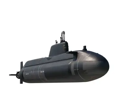 Astute-class nuclear-powered attack submarines of Royal Navy 3D model