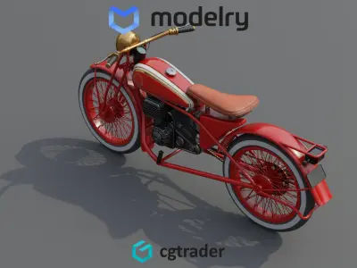 Touring Motorcycle 3D model purchase