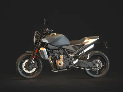 Base model Husqvarna Svartpilen 801 2024 3D model