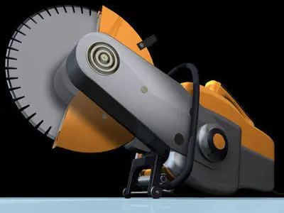 Cut off saw 3D model purchase