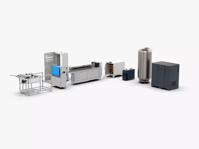 Meltblown Cloth Production Equipment 3D model
