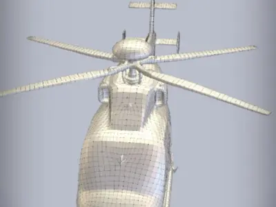 Helicopter 3d model 3D model buy