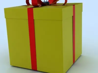 Gift box 1 3D model
