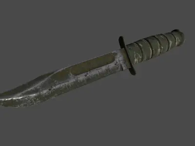 knife 7 Low-poly 3D model