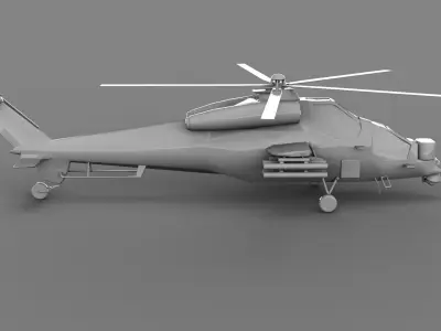 Helicopter Base Mesh Free Free low-poly 3D model