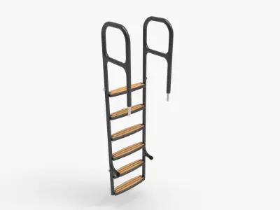 Carbon Fiber Yacht Swim Ladder  3D model