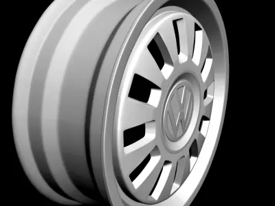 Volkswagen Classic Up Wheel Free 3D model