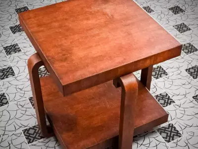 PBR - Vintage Wooden Table - Game Ready Low-poly 3D model