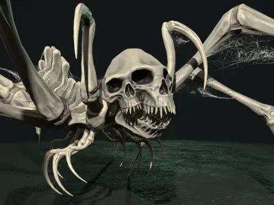 Undeath Spider 2 Low-poly 3D model
