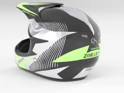 Zorax ZOR-X19 Green Low-poly 3D model