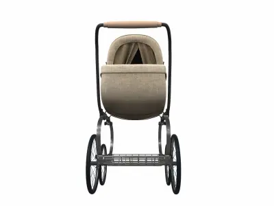 Baby stroller 02 3D model