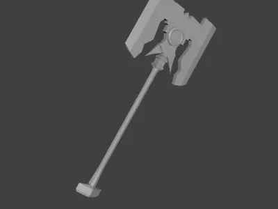 Troll axe Low-poly 3D model purchase