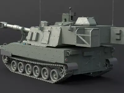 M109A7 Paladin Howitzer GR 3D model