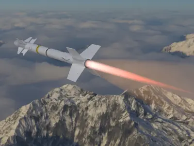Matra R 550 Magic 1 Infrared Homing short range AA missile 3D model