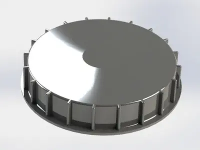 250 gallon IBC Liquid storage tote tank 3D model