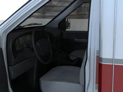 Ambulance 3D model 5