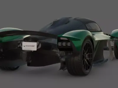 2022 Aston Martin Valkyrie Spider 3D Model  F1 Technology 3D model