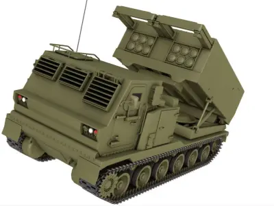 M270 Multiple Launch Rocket System 3D model purchase