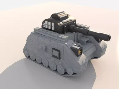 Sci-Fi Mecha Tank Military Vehicle 3D model