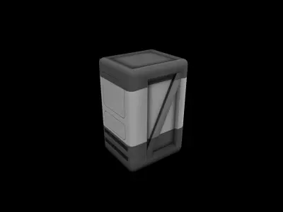 Container box Low-poly 3D model purchase