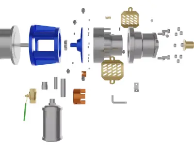 Pneumatic Valve Assembly 3D model
