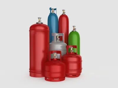 Gas Cylinder Collection 3D model