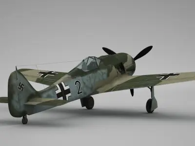 Focke Wulf FW 190 3D model buy