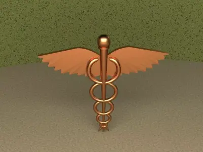 Symbol Of Medicine 3D model