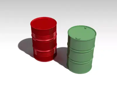 200 LTS OIL BARRELS H0 SCALE TWO TYPES Free 3D print model