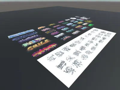 Graffiti Pack Decals Texture