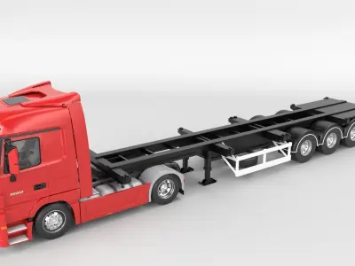 MERCEDES-BENZ-Actros-1860 Add Container 3D model